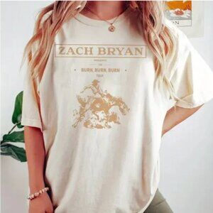 Zach bryan burn burn burn tour T-shirt size 2xl